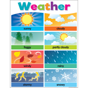 Teacher Created Colorful Weather Chart 17" x 22" (TCR 7495)