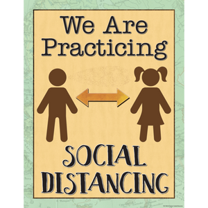 Teacher Created Resources Travel the Map We are Practicing Social Distancing Chart (TCR7502)