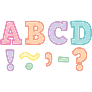 Teacher Created Pastel Pop Bold Block 3" Magnetic Letters (TCR 77055)