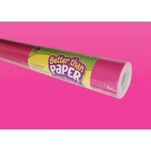 Teacher Created Hot Pink Better Than Paper Bulletin Board Roll, 4' x 12' (TCR 77372)