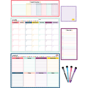 Teacher Created Oh Happy Day Dry-Erase Magnetic Calendar Set (TCR 77403)