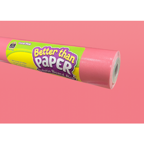Teacher Created Coral Pink Better Than Paper Bulletin Board Roll (TCR77423)