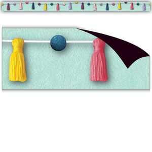 Teacher Created Oh Happy Day Pom-Poms and Tassels Magnetic Border (TCR 77568)