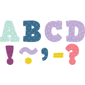 Teacher Created Oh Happy Day Bold Block 3" Magnetic Letters (TCR 77569)