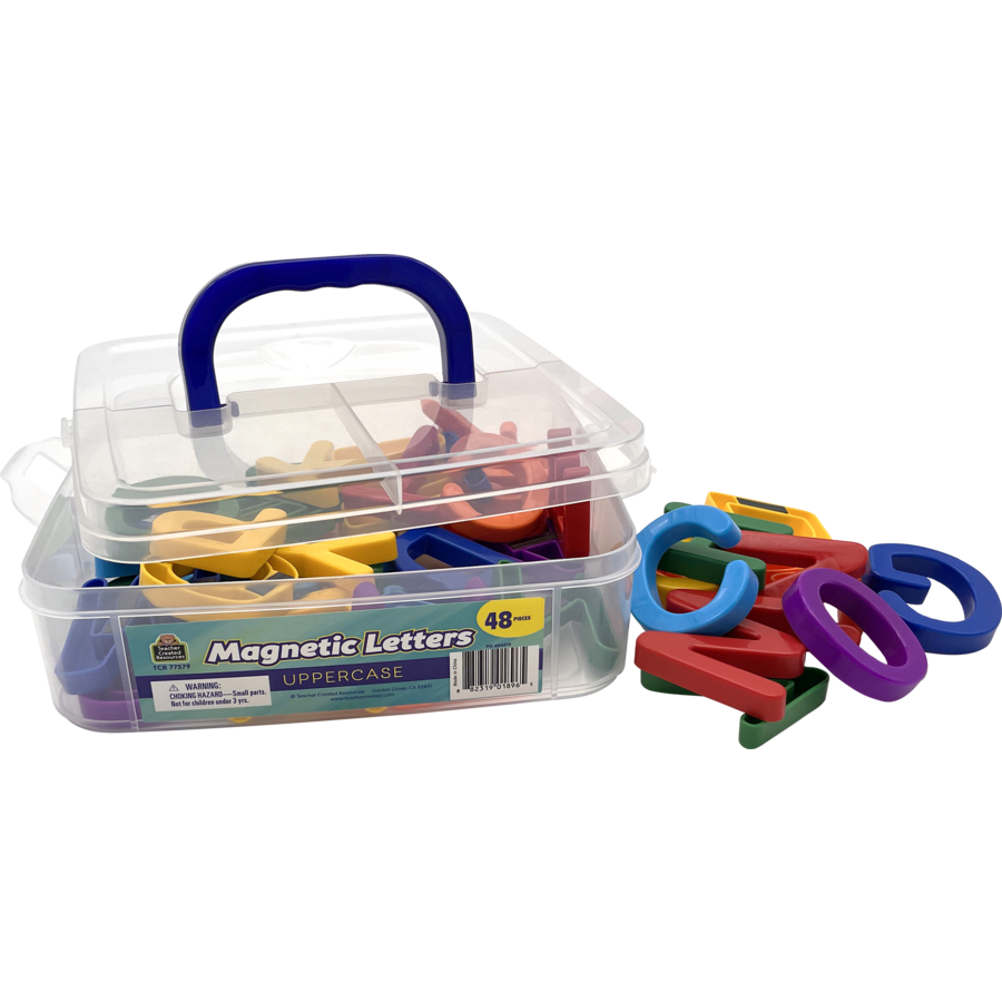Teacher Created Magnetic Letters - Uppercase, 1⅝'', 48 Pieces (TCR 77579)