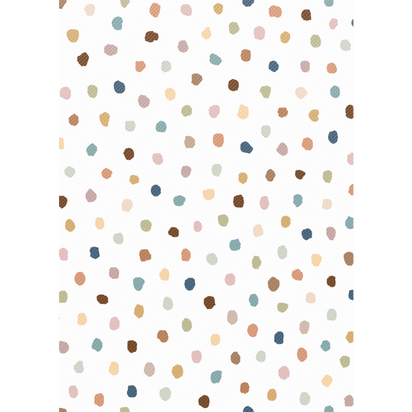 Teacher Created Everyone is Welcome Painted Dots Better Than Paper Bulletin Board Roll, 4' x 12' (TCR 77899)