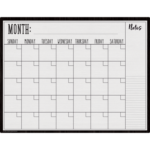 Teacher Created Resources Modern Farmhouse Calendar Write On/Wipe Off Chart (TCR7960)