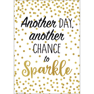 Teacher Created Another Day, Another Chance to Sparkle Positive Poster 13" x 17"  (TCR 7969)