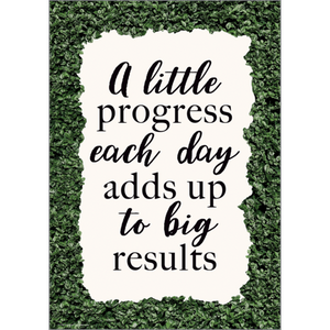 Teacher Created Resources A Little Progress Each Day Adds Up to Big Results Positive Poster (TCR 7994)