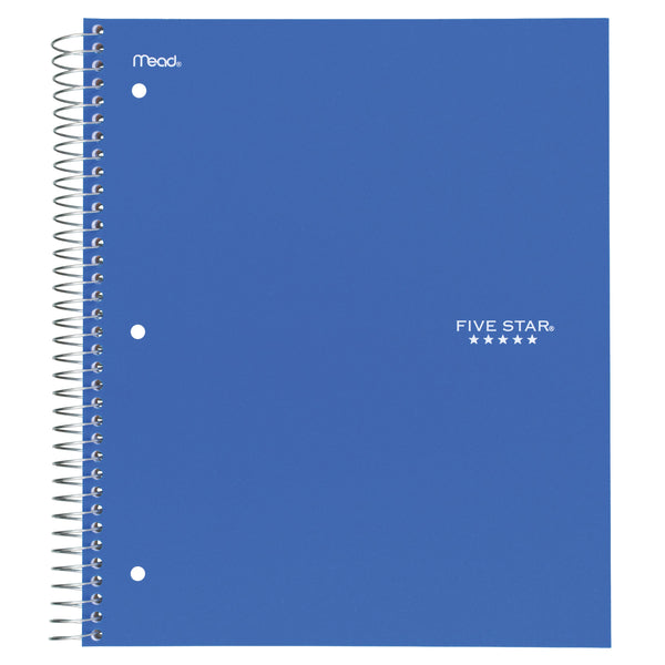 Five Star Cobalt Blue Notebook, College Ruled, 1 Subject, 11" x 8.5" (11281)