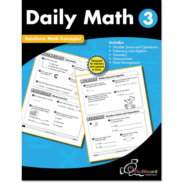 Creative Teaching Daily Math Workbook, Grade 3 (CTP 8189)