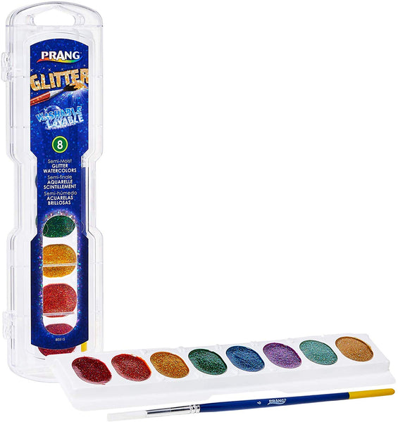 Prang Washable Watercolor Paint Set, 8 Count, Assorted Styles