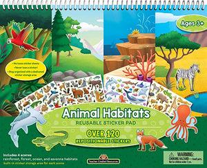Teacher Created Resources Animal Habitats Reusable Sticker Pad (TCR 20113)