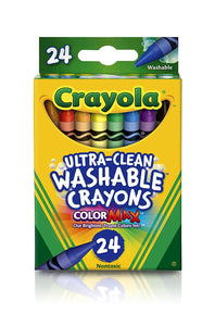 Crayola Ultra-Clean Washable Crayons, 24 Count (52-6924) – Ramrock School &  Office Supplies