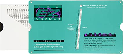 E-Z Grader Teacher's Aid Scoring Chart (Original) - 8-1/2" x 4-3/4" (Green)