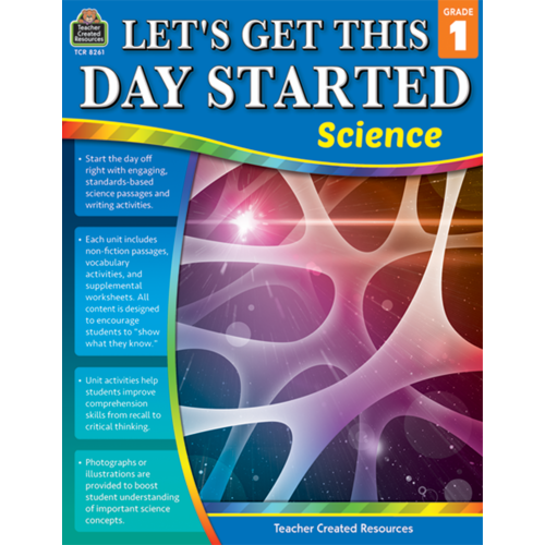 Teacher Created Let's Get This Day Started Science Workbook, Choose grades 1-6