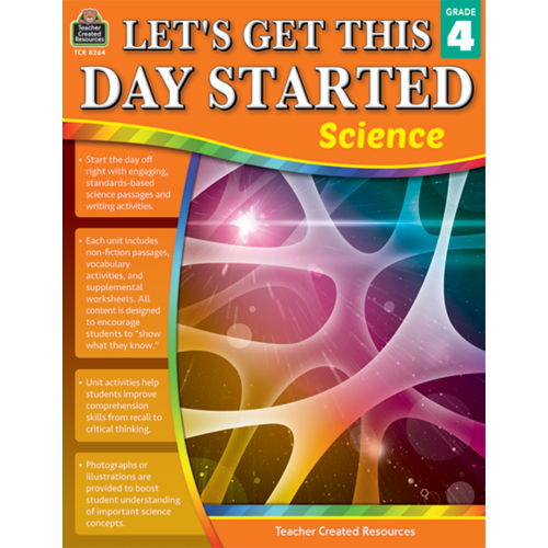 Teacher Created Let's Get This Day Started Science Workbook, Choose grades 1-6