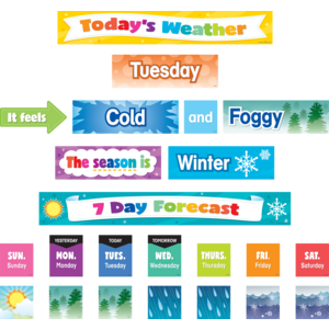 Teacher Created Colorful Weather Pocket Chart Cards (TCR 8346)
