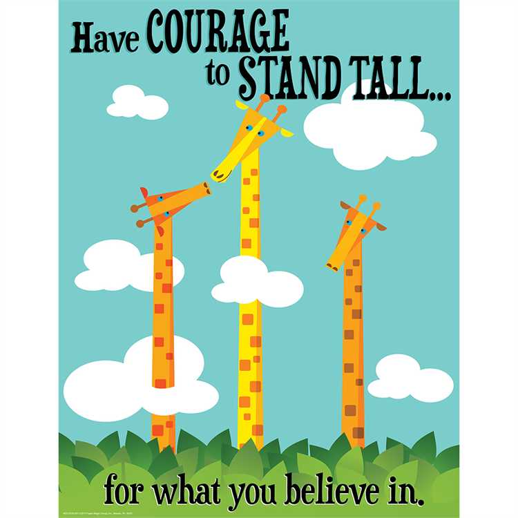 Courage to Stand Tall Poster, 17" x 22" (EU837207)