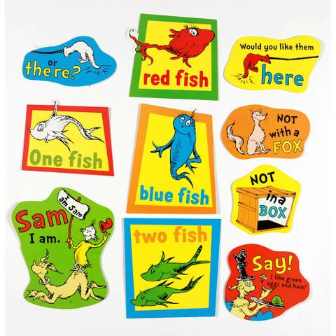Eureka Large Dr. Seuss™ Fish, Fox and Sam 2-Sided Deco Kit (EU 840225)