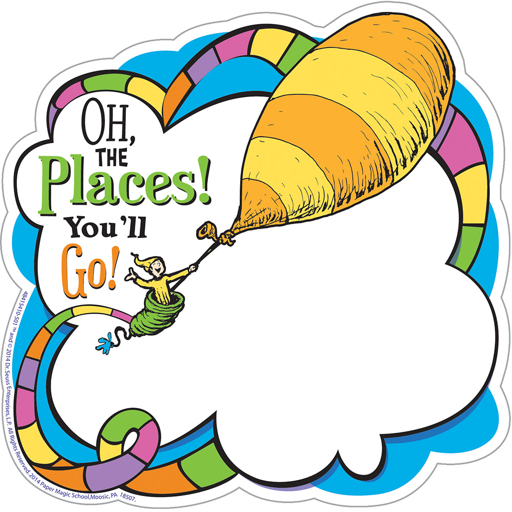 Eureka Dr. Seuss "Oh the Places" Paper Cut Outs (EU 841541)