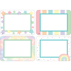 Teacher Created Pastel Pop Name Tags / Labels - Multi-Pack, 3½" x 2½" (TCR 8421)