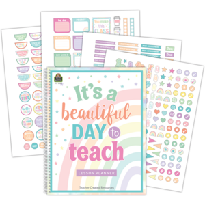Teacher Created Pastel Pop Lesson Planner, 8½’’ x 11’’ (TCR 8436)