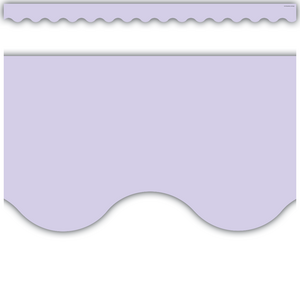 Teacher Created Lavender Scalloped Border Trim, 2 3/16'' x 35'' (TCR 8441)