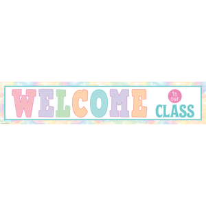 Teacher Created Pastel Pop Welcome to Our Class Banner (TCR 8445)