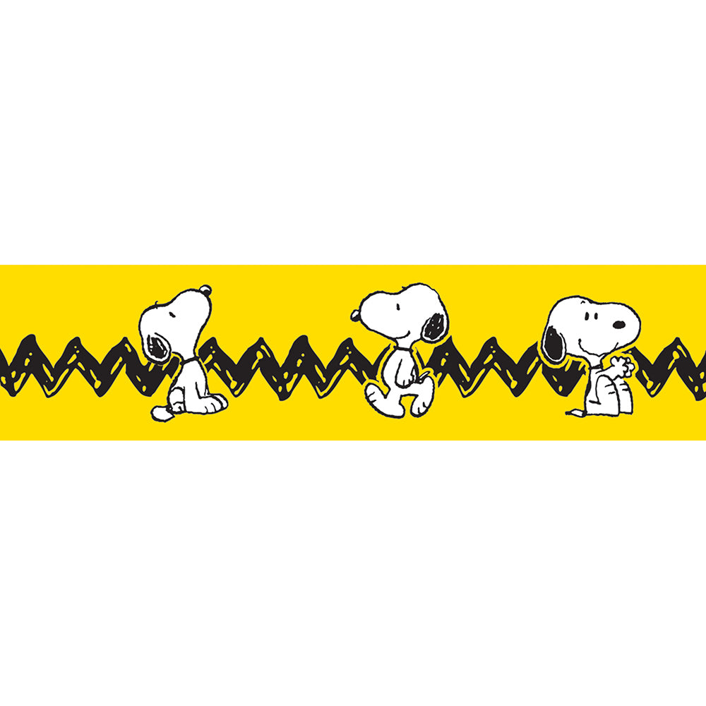 Eureka Peanuts Yellow Charlie Brown Design with Snoopy Deco Trim (EU 845253)