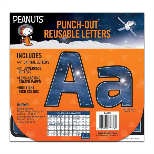 Eureka Peanuts® NASA 4" Deco Letters, Space (EU 845343)