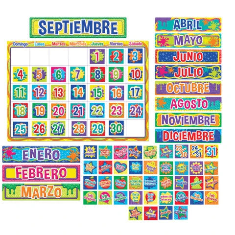 Eureka Color My World Spanish Calendar Bulletin Board Set (EU 847048)
