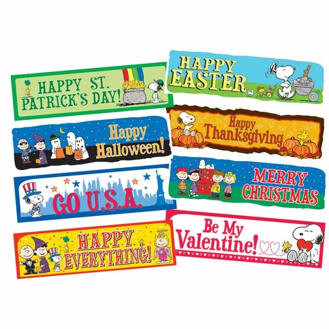 Eureka Peanuts Year of Holidays Mini Bulletin Board Set (EU 847063)