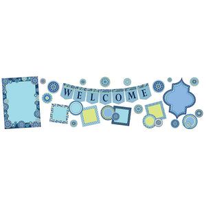 Eureka Blue Harmony WELCOME Bulletin Board Set (EU 847547)