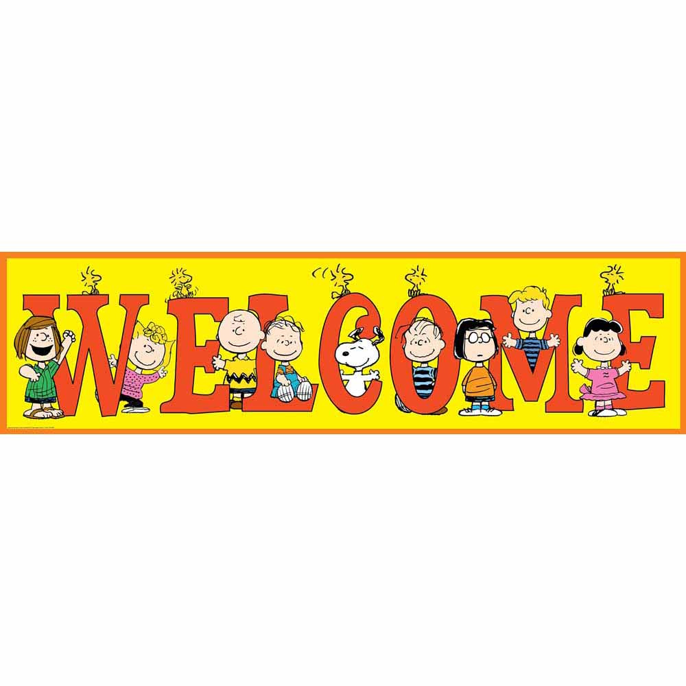 Eureka Peanuts General Welcome Classroom Banner (EU 849742)