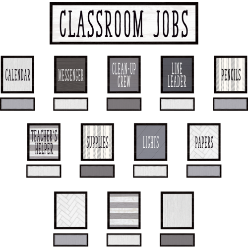 Teacher Created Resources Modern Farmhouse Classroom Jobs Mini Bulletin Board (TCR8532)