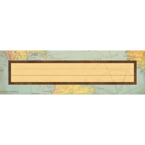 Teacher Created Travel the Map Flat Desk Name Plates 36/Pack (TCR8571)