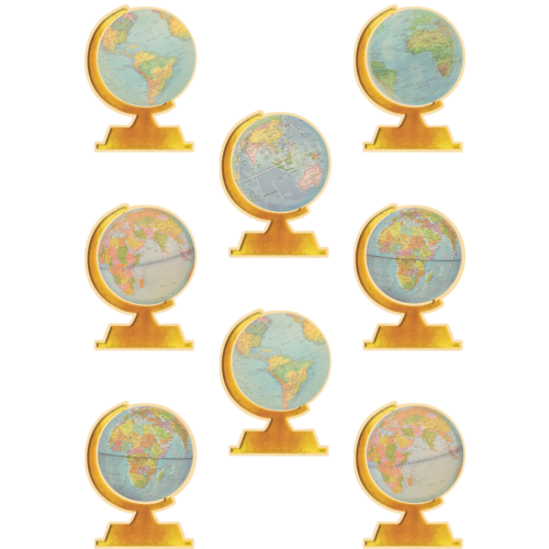 Teacher Created Resources Travel the Map Globes Accents, 30 Pack (TCR 8641)