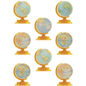 Teacher Created Resources Travel the Map Globes Accents, 30 Pack (TCR 8641)