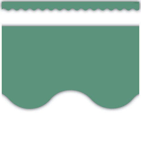 Teacher Created Resources Eucalyptus Green Scalloped Border Trim (TCR 8687)