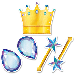 Creative Teaching Mystical Magical Crowns and Jewels 6" Designer Cut-Outs, 60 Count (CTP 8708)