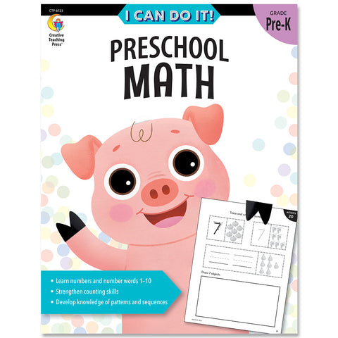 Creative Teaching, I Can Do It! Preschool Math (CTP 8723)