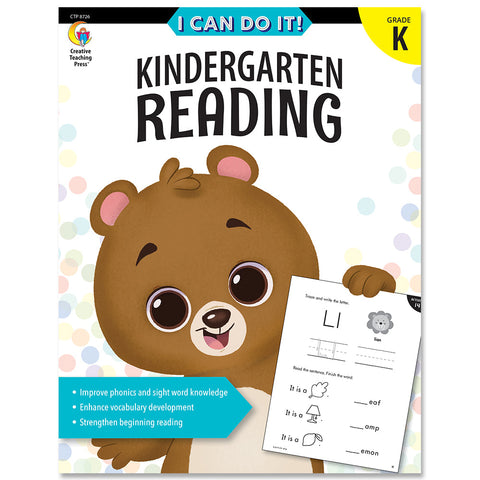 Creative Teaching I Can Do It! Kindergarten Reading Workbook (CTP 8726)