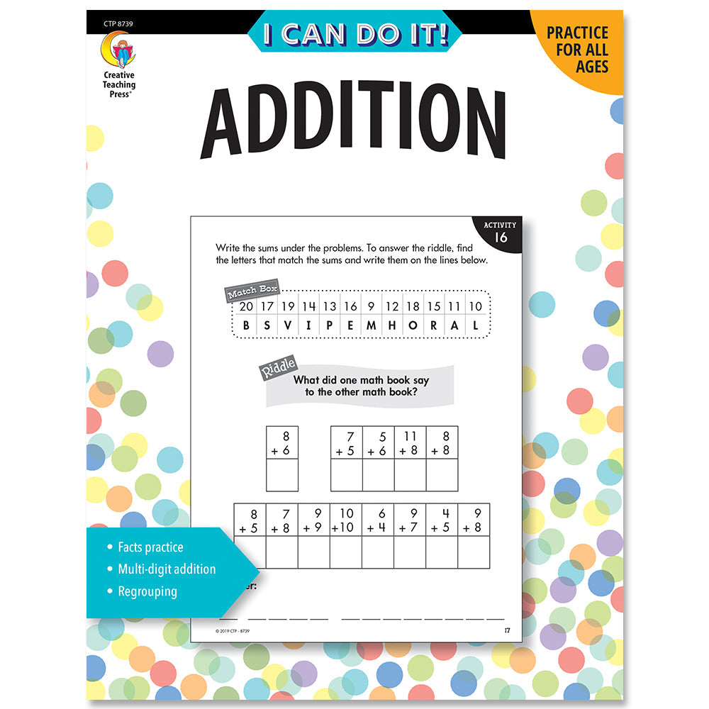 Creative Teaching, I Can Do It! Addition (CTP 8739)