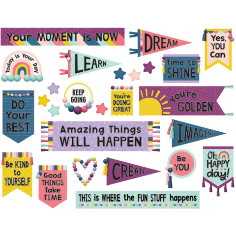 Teacher Created Resources Oh Happy Day Positive Mini Bulletin Board (TCR 9023)