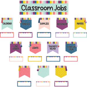 Teacher Created Resources Oh Happy Day Classroom Jobs Mini Bulletin Board (TCR9024)