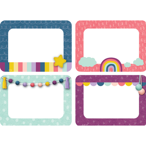 Teacher Created Resources Oh Happy Day Name Tags/Labels - Multi Pack (TCR9057)