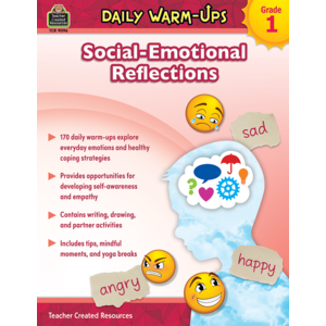 Teacher Created Daily Warm-Ups: Social-Emotional Reflections Grade 1 Activity Book (TCR9096)