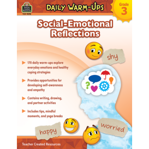Teacher Created Daily Warm-Ups: Social-Emotional Reflections Activity Book Gr 3 (TCR 9098)