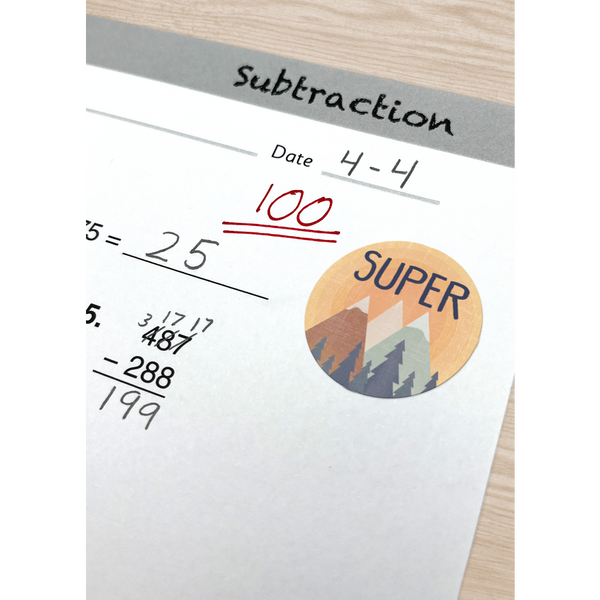 Teacher Created Moving Mountains Stickers, 120 Stickers, 1¾" x ½'' (TCR 9146)
